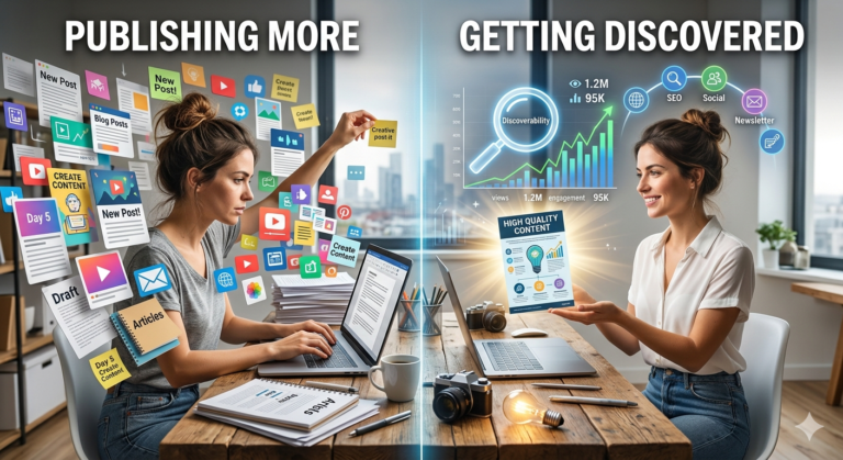 Publishing More vs Getting Discovered Publishing More vs Getting Discovered